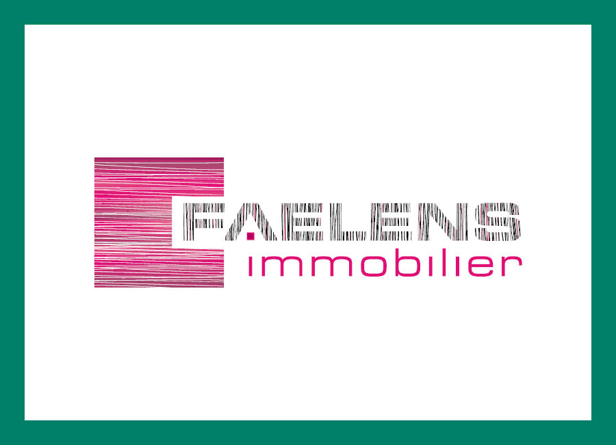 Faelens Immobilier - refonte du logo de agence immobilière basée à Lille